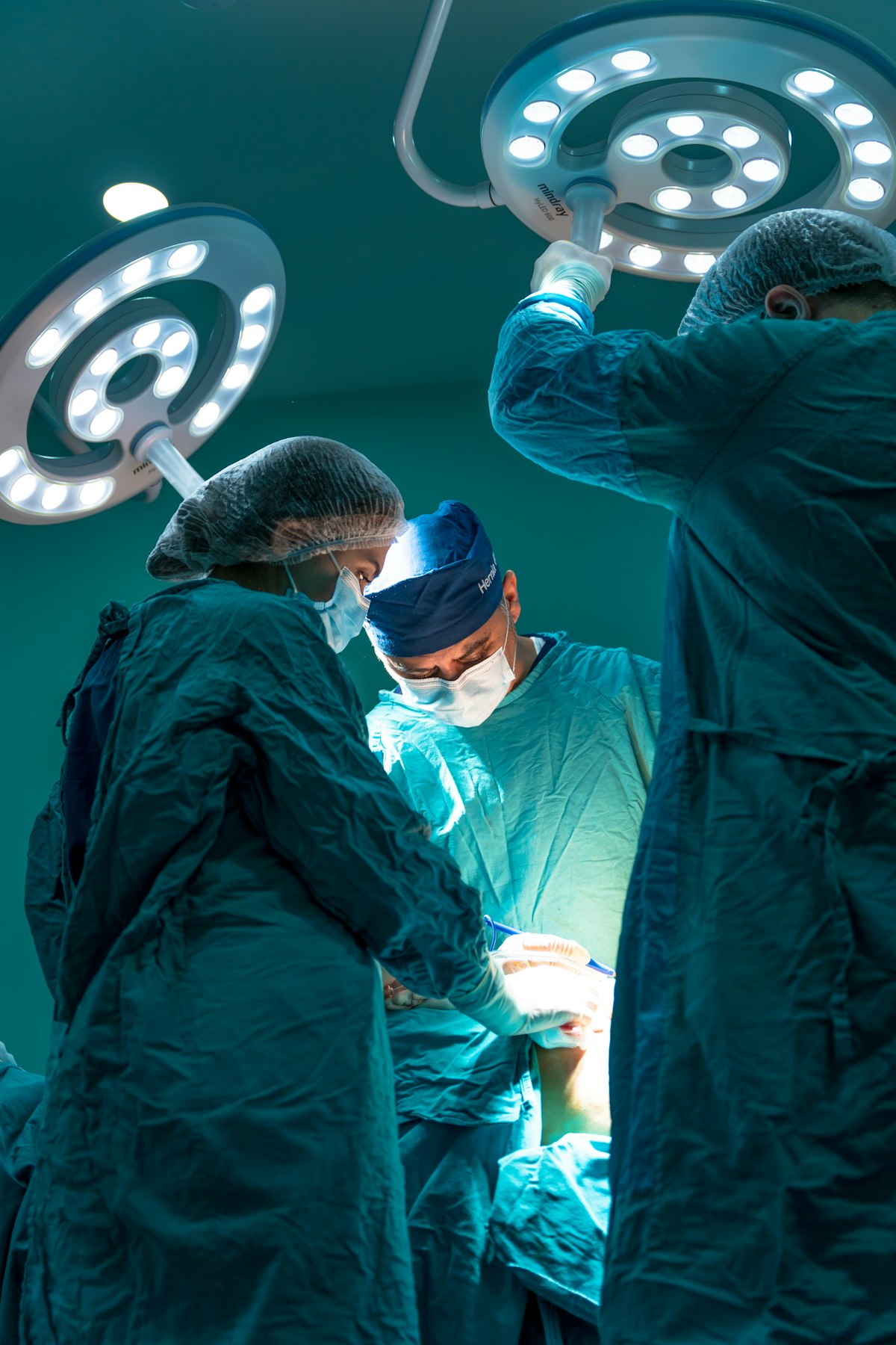 Generic clinical operating-room stock photography, illustrating a heavy medical hero image